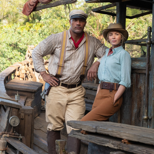 Emily Blunt finally rides Jungle Cruise for the first time
