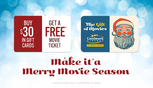 Buy $30 in Gift Cards, Get a FREE* Movie Ticket