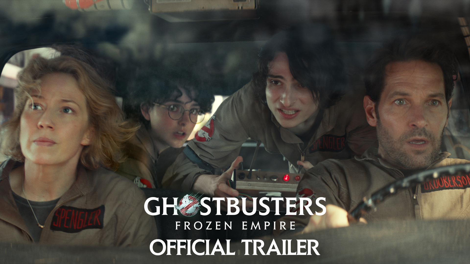 watch Ghostbusters: Frozen Empire Official Trailer