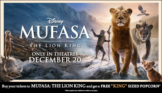 MUFASA Free King-Sized Popcorn Offer 