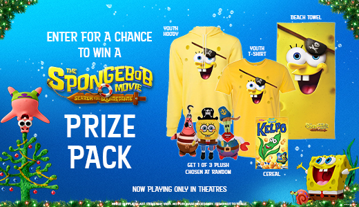 The SpongeBob Movie: The Search For SquarePants Prize Pack Contest