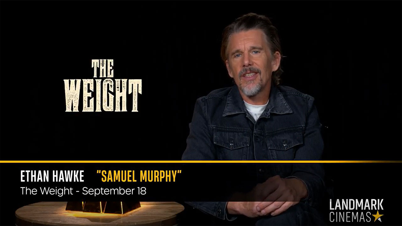 watch The Weight Exclusive Interview with Actors Ethan Hawke, Julia Jones, and Director Padraic McKinley